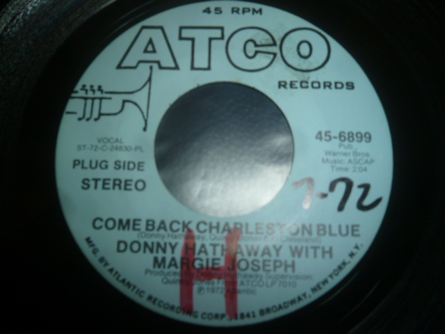 画像: DONNY HATHAWAY WITH MARGIE JOSEPH/COME BACK CHARLESTON BLUE