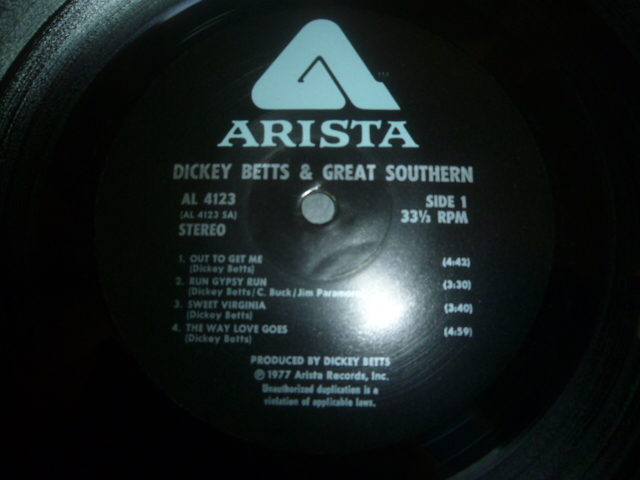 画像: DICKEY BETTS/& GREAT SOUTHERN/SAME