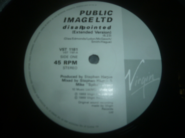 画像: PUBLIC IMAGE LIMITED/DISAPPOINTED (12")