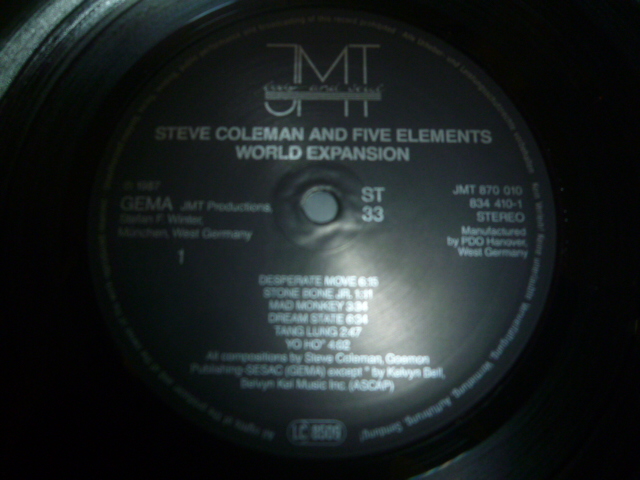 画像: SREVE COLEMAN & FIVE ELEMENTS/WORLD EXPANSION