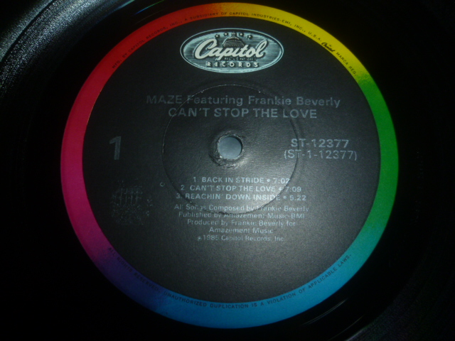 画像: MAZE/CAN'T STOP THE LOVE