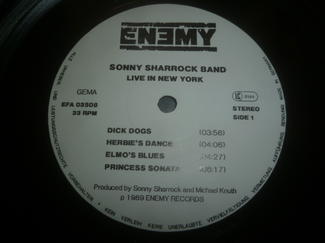 画像: SONNY SHARROCK BAND/LIVE IN NEW YORK