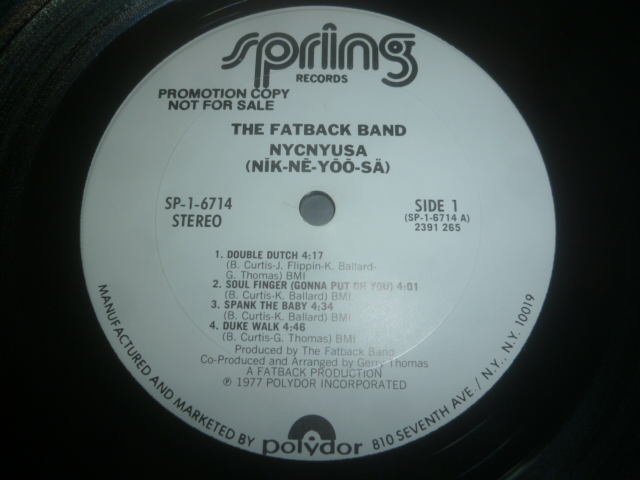 画像: FATBACK BAND/NYCNYUSA