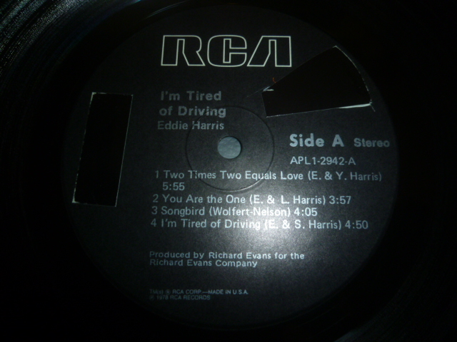 画像: EDDIE HARRIS/I'M TIRED OF DRIVING