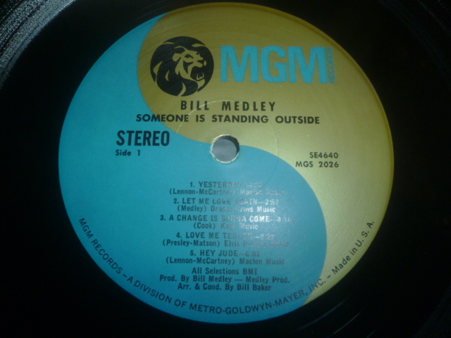 画像: BILL MEDLEY/SOMEONE IS STANDING OUTSIDE