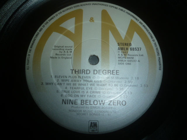 画像: NINE BELOW ZERO/THIRD DEGREE