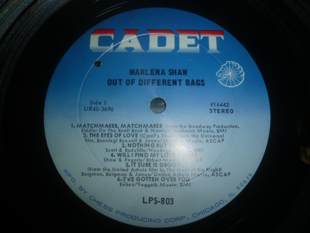 画像: MARLENA SHAW/OUT OF DIFFERENT BAGS