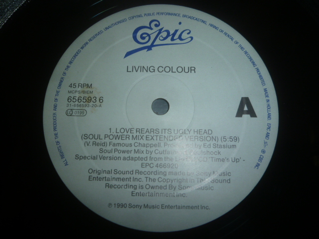 画像: LIVING COLOUR/LOVE REARS ITS UGLY HEAD (12")