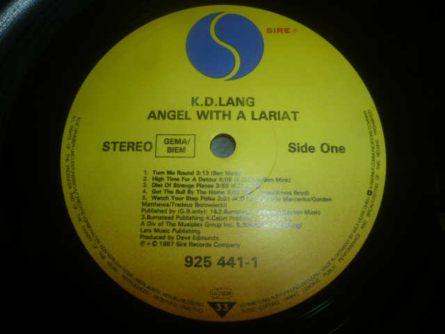 画像: K.D. LANG/ANGEL WITH A LARIAT