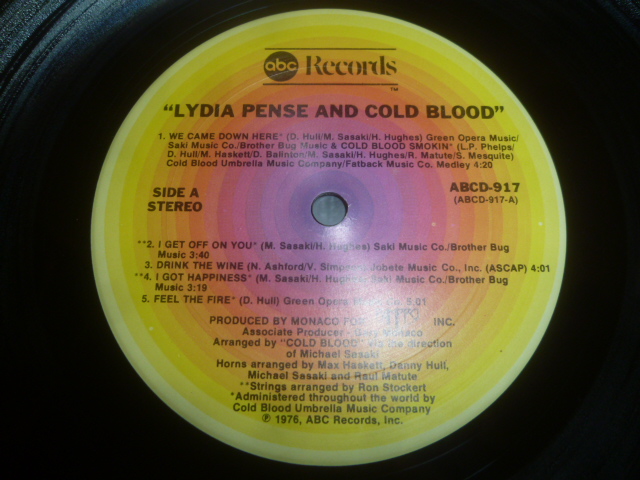 画像: LYDIA PENSE & COLD BLOOD/SAME