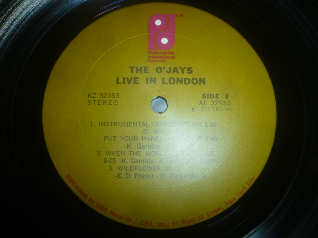 画像: O'JAYS/LIVE IN LONDON