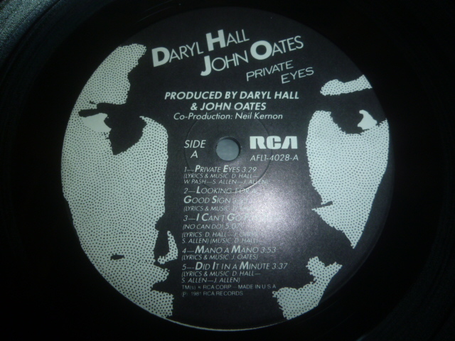 画像: DARYL HALL & JOHN OATES/PRIVATE EYES