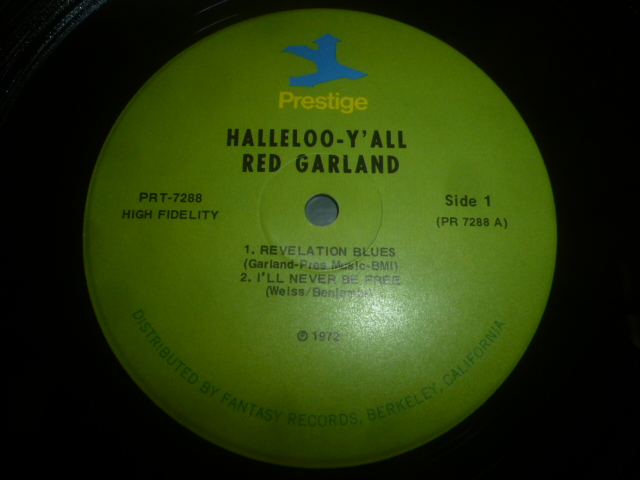 画像: RED GARLAND/HALLELOO-Y'ALL