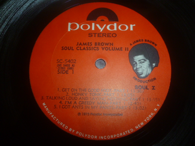 画像: JAMES BROWN/SOUL CLASSICS VOL. II