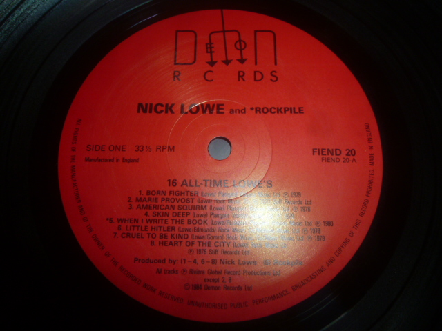 画像: NICK LOWE/16 ALL TIME LOWE'S