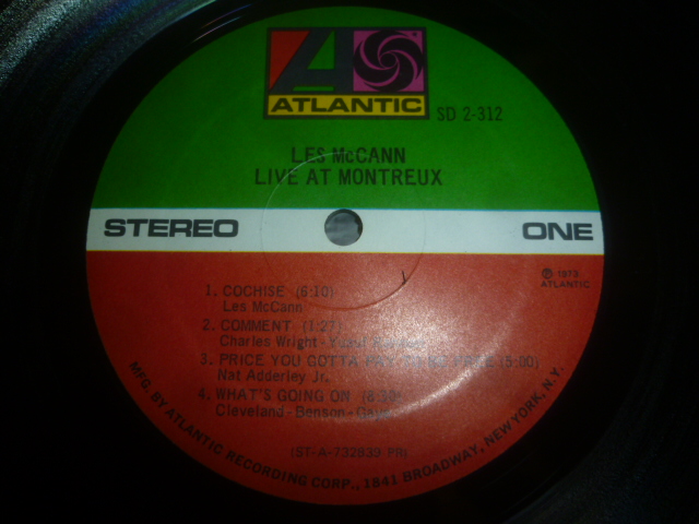 画像: LES McCANN/LIVE AT MONTREUX