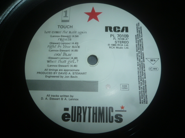 画像: EURYTHMICS/TOUCH