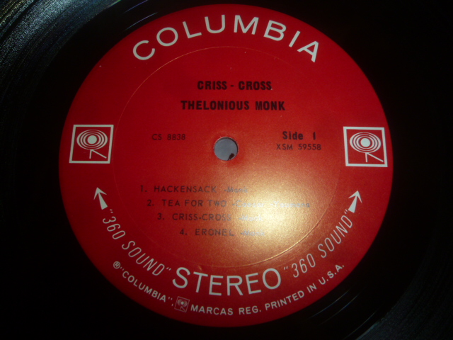 画像: THELONIOUS MONK/CRISS-CROSS