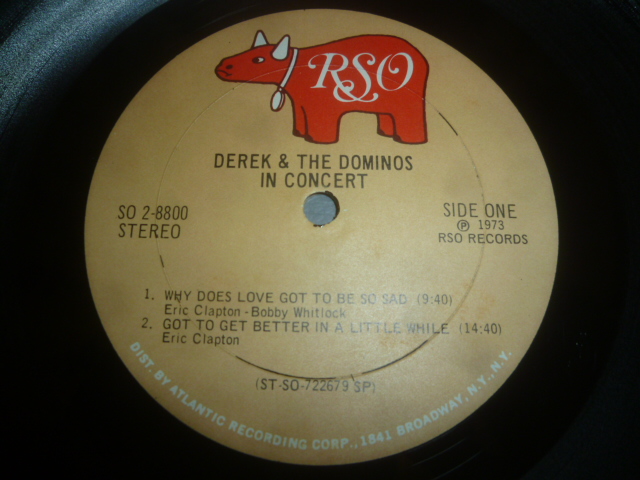 画像: DEREK & THE DOMINOS/IN CONCERT