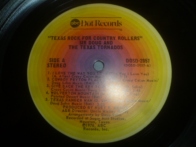 画像: SIR DOUG & THE TEXAS TORNADOS/TEXAS ROCK FOR COUNTRY ROLLERS