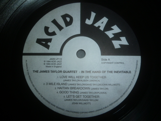 画像: JAMES TAYLOR QUARTET/IN THE HAND OF THE INEVITABLE