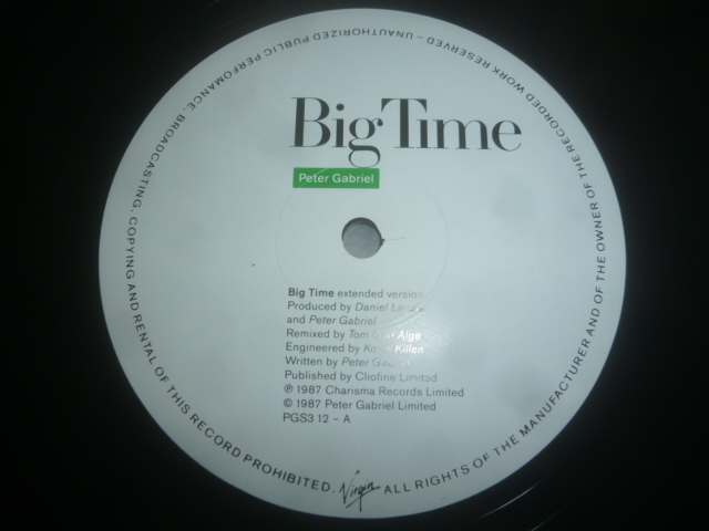 画像: PETER GABRIEL/BIG TIME (12")