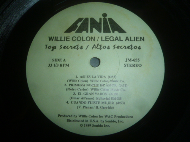 画像: WILLIE COLON - LEGAL ALIEN/TOP SECRETS