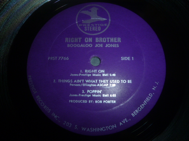 画像: BOOGALOO JOE JONES/RIGHT ON BROTHER