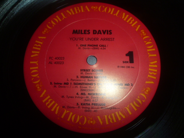 画像: MILES DAVIS/YOU'RE UNDER ARREST