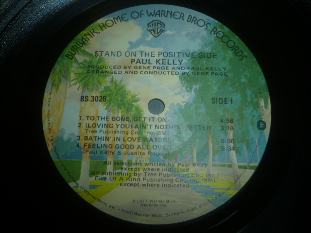 画像: PAUL KELLY/STAND ON THE POSITIVE SIDE