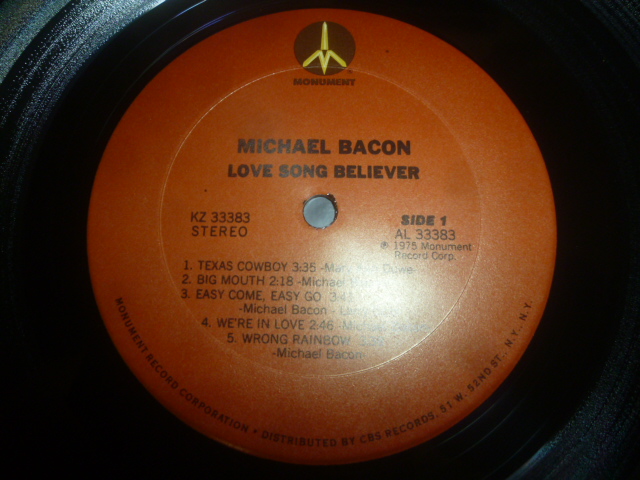 画像: MICHAEL BACON/LOVE SONG BELIEVER