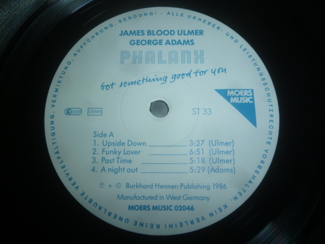 画像: JAMES BLOOD ULMER GEORGE ADAMS PHALANX/GOT SOMETHING GOOD FOR YOU