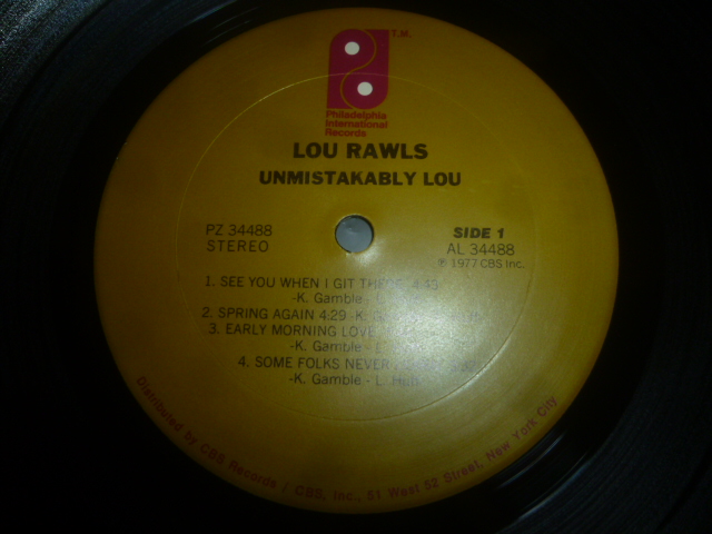 画像: LOU RAWLS/UNMISTAKABLY LOU