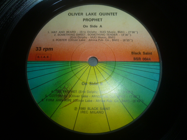 画像: OLIVER LAKE QUINTET/PROPHET