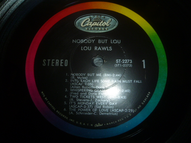 画像: LOU RAWLS/NOBODY BUT YOU