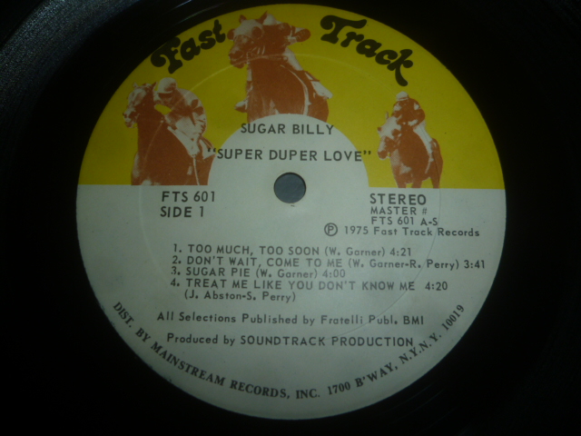 画像: SUGAR BILLY/SUPER DUPER LOVE