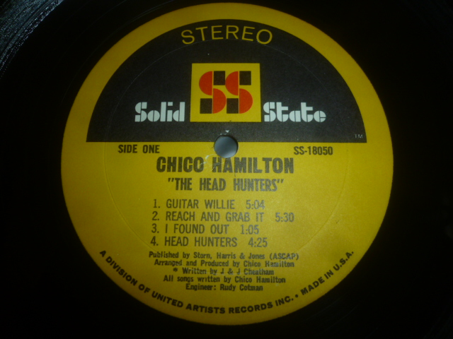 画像: CHICO HAMILTON/THE HEAD HUNTERS